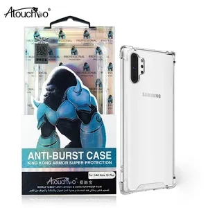 Atouchbo Anti-Choque Caso de Telefone 1.0 milímetros para Samsung Galaxy NOTA 10 J6 Plus J8 J7 A8 A7 A9 2018 Armadura Cobertura