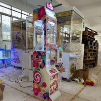 Machine de jeu d'arcade à monnayeur pour peluches, mini-grue à griffes, avec son réaliste, lumières clignotantes, couleur personnalisable, prise en charge de l'anglais