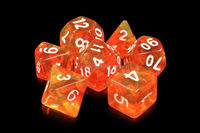 Jouets portables, jeu de dés personnalisés avec paillettes, en acrylique, pour les jeux de rôle Dungeons and Dragons, jeu de dés pour jeux de société