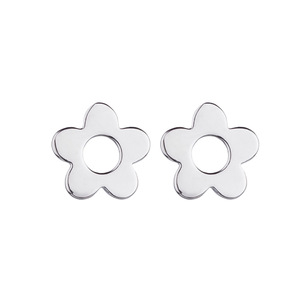 Disegno semplice 925 Sterling Silver Top Piccolo Fiore Della Vite Prigioniera <span class=keywords><strong>Orecchini</strong></span> Dainty <span class=keywords><strong>Orecchini</strong></span> Per Le Ragazze - Product Image 5