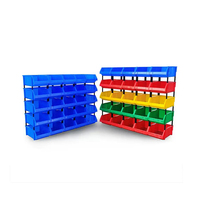 Boîtes de rangement en plastique empilables pour étagères, bacs de rangement pour pièces, caisses de stockage, palettes en plastique, logo personnalisé, fabrication en usine