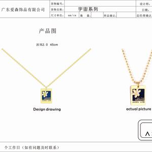 Collier personnalisé pour femmes en acier inoxydable, vente en gros, nouveau design 2022, OEM/ODM - Product Image 4