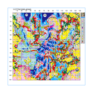 Phụ Nữ Thanh Lịch 40x40cm/15.74Inch <span class=keywords><strong>Cross</strong></span> <span class=keywords><strong>Stitch</strong></span> Kit DIY 11CT/14ct Thêu Treo Sinh Thái Cotton Chủ Đề Thủ Công - Product Image 2