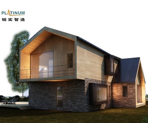 <span class=keywords><strong>2</strong></span> kat ev çelik çerçeve evi 4 yatak odası çelik prefabrik ev Villa lüks - Product Image 3