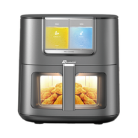 Freidora de Aire Digital Anbolife de 7L con Función de Pulverización de Aceite y Agua, 1800W 360 °   Freidora de Aire con Circulación de Aire Caliente, 8 Menús Preestablecidos OEM ODM