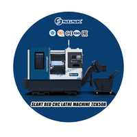 Máquina de torno inclinado CNC Centro de torneado CNC de 3 ejes TCK50A Controlador GSK Máquina de torneado de torno Máquina de torneado CNC de precisión