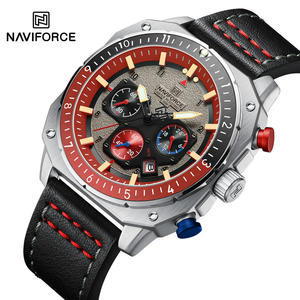 นาฬิกาข้อมือผู้ชาย NAVIFORCE 8057 ยี่ห้อดัง คุณภาพสูง กันน้ำ พร้อมฟังก์ชั่นโครโนกราฟ ปฏิทิน และเรืองแสง สำหรับเล่นกีฬา - Product Image 4