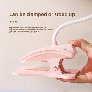USB şarj taşınabilir klip <span class=keywords><strong>Fan</strong></span> lityum pil küçük katlanabilir tembel standı ev bilgisayar kullanımı için sınır ötesi tasarım yapılmış plastik - Product Image 3