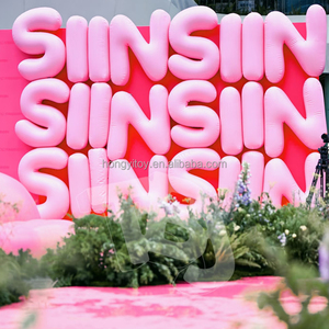 Décoration d'événement de haute qualité canapé <span class=keywords><strong>gonflable</strong></span> <span class=keywords><strong>rose</strong></span> lettres gonflables hermétiques décoration <span class=keywords><strong>gonflable</strong></span> extérieure - Product Image 5