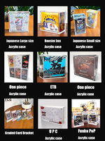 Boîte de booster Sword & Shield Evolving Skies de TCG Wholesale, étui en acrylique transparent écologique avec couvercle magnétique détachable