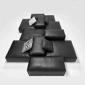 Divano Modulare a L a 3 Posti dal Design Confortevole per <span class=keywords><strong>Soggiorno</strong></span> in Stile Nordico Moderno - Product Image 3