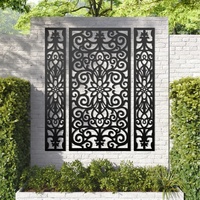 Panneau d'écran de confidentialité WPC moderne, découpé CNC, gravé, imperméable, multifonctionnel, pour jardin extérieur, opaque, pliable