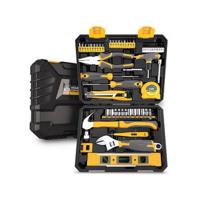 HAVORS TS-018, ensemble d'outils à main en acier au carbone OEM de 55 pièces, garantie d'un an, coffret rigide, pour réparations générales, usage domestique et atelier - Product Image 1