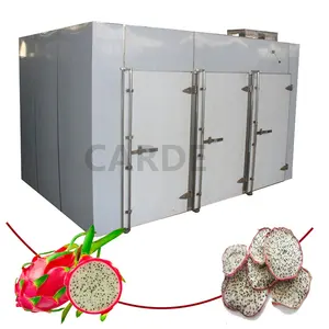 Four déshydrateur d'aliments à plateaux à usage intensif alimenté au gaz industriel la machine déshydrateur de rouleaux de fruits pour épices