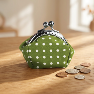 Kit de couture fait main pour sac à main à fermoir avec cadre métallique durable et tissu doux, idéal pour les débutants - Product Image 1