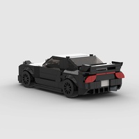 Compatible avec les briques de marque, voiture de course MOC, jouet de construction éducatif en plastique ABS, cadeau d'entreprise