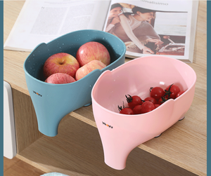 Cesta de Drenaje Vertical Multifuncional con Forma de Elefante para Cocina, Cesta para Lavar Frutas y Verduras, Cesta de Almacenamiento, Colador de Drenaje - Product Image 2