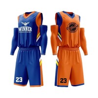 Setelan Basket Poliester Bernapas Dua Sisi Tanpa Lengan, Pinggang Elastis, Unisex, Semua Musim, Sublimasi Panas Tetap