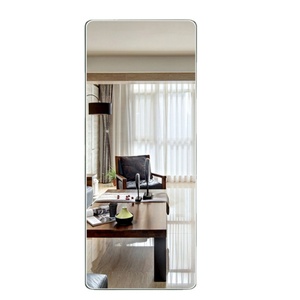Panneaux miroir muraux pleine longueur sans cadre, épaisseur 2-8 mm, sur mesure, ovales modernes encadrés pour la maison, la salle de sport et la salle de bain - Product Image 1