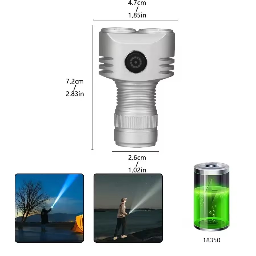 Batería plateada 18350