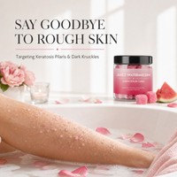 Watermelon Cube Sugar Body Paste-Shea Butter Oil Gentle Sugar Granules Exfoliation Rejuvenating Bath
