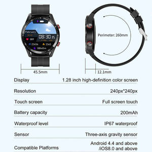 <span class=keywords><strong>Smartwatch</strong></span> HW20 <span class=keywords><strong>con</strong></span> <span class=keywords><strong>Cinturino</strong></span> in <span class=keywords><strong>Acciaio</strong></span> per Uomo, ECG+PPG, Impermeabile, Chiamate BT, Monitoraggio Frequenza Cardiaca, Notifiche Messaggi, Orologio Sportivo Intelligente - Product Image 4