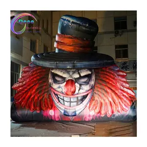 Halloween hinchables, horror, dibujos animados, cabeza de risa, circo gigante, payaso aterrador inflable