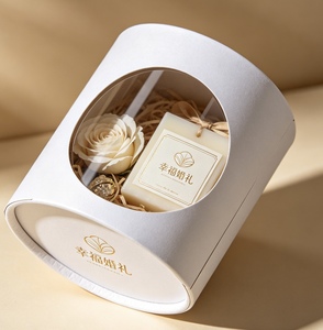 Wholesale Custom Logo Paper Cylinder <b>Gift</b> <b>Box</b> for <b>Wedding</b> Party Favors - Product Image 6