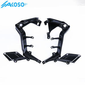 Kits de cuerpo de carenado de motocicleta de fibra de carbono seco AKOSO, cubierta de marco de paneles laterales para Honda <span class=keywords><strong>CB650F</strong></span> CBR650F <span class=keywords><strong>2014</strong></span> 2015 2016 2017 2018 - Product Image 4