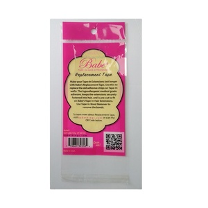 Small cheap custom printed plastic bag with sealing self-adhesive tape