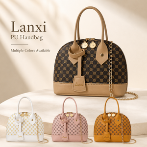 Sac à bandoulière de luxe en PU pour <span class=keywords><strong>femme</strong></span>, motif floral, avec fermeture éclair et doublure en polyester - Product Image 1
