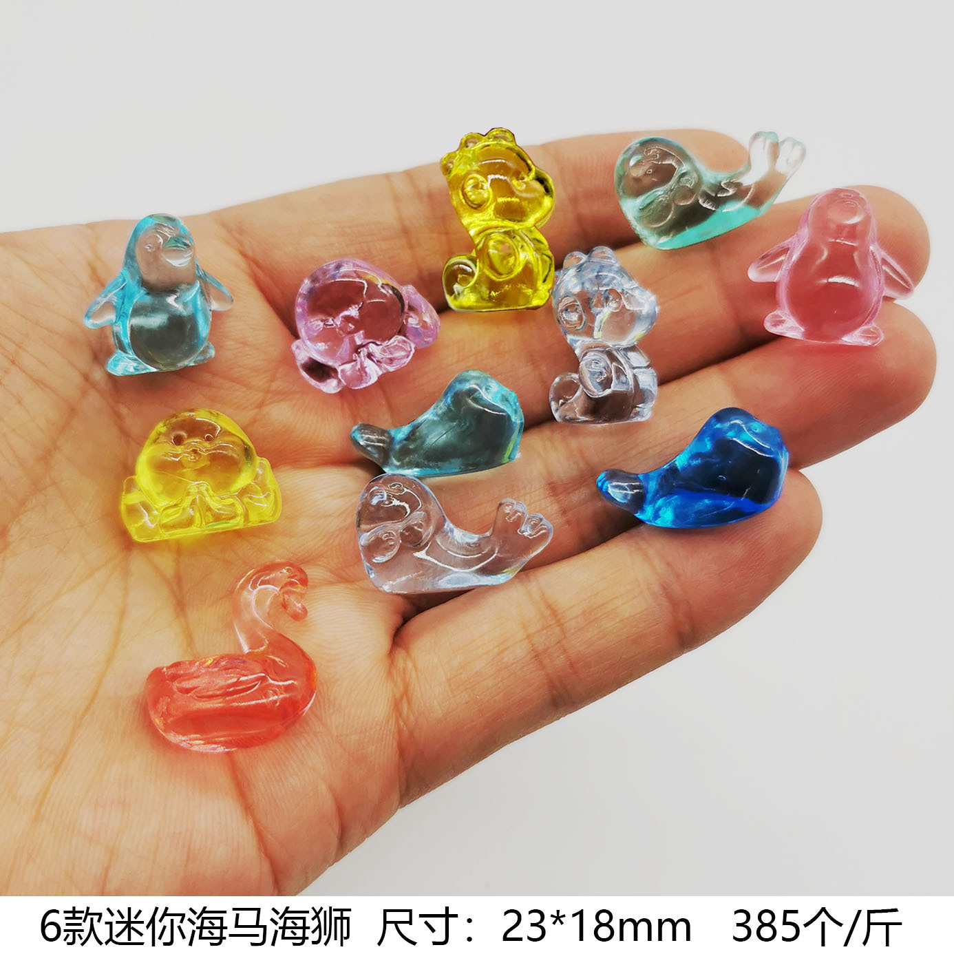 6 types de mini hippocampes et lions de mer - 385 pièces/pouce