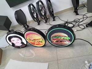 Dia30cm P2 دائرة داخلية واي فاي شاشة ليد تسيطر عليها علامة مستديرة قابلة للشحن - Product Image 6