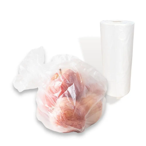 Hot plastic clear flat food produce bag on <b>roll</b> for vegetable and <b>fruit</b> custom packaging supermarket - Product Image 3