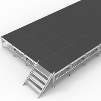 Plateforme de Scène Préassemblée Légère en Aluminium Multi-Niveaux de Haute Qualité, Fabriquée sur Mesure par l'Usine Source, Idéale pour Concerts et Événements de Mariage