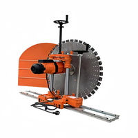 Machine de découpe murale avancée avec système de scie à chenilles et coupe de fil pour travaux en béton armé