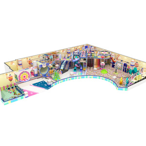 Équipement de terrain de jeu intérieur en gros, équipement de terrain de jeu athlétique commercial, équipement de parc à double toboggan en plastique - Product Image 1