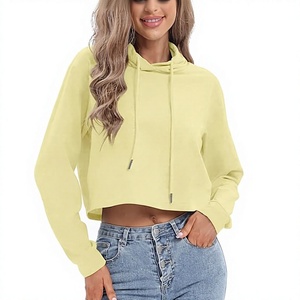 Haut court à capuche ample et confortable pour la maternité et l'allaitement, idéal pour la grossesse, vêtement de détente, modèle uni - Product Image 1