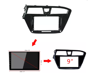 Coche Panel de navegación para 2014-2015 <span class=keywords><strong>Hyundai</strong></span> I-20 /<span class=keywords><strong>i20</strong></span> coche Android Radio tablero Kit estéreo Dvd Panel Fascia marco - Product Image 3