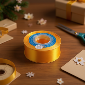 Nastro in Raso Ilan 3,8cm 25Y Oro D25 - Product Image 3