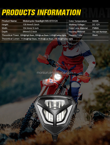 Para Beta RR 2T 50/125/200/250/300 4T 350/390/430L ED faro HIi/<span class=keywords><strong>Lo</strong></span> Beam faros para 2020-2022 Beta Enduro - Product Image 2