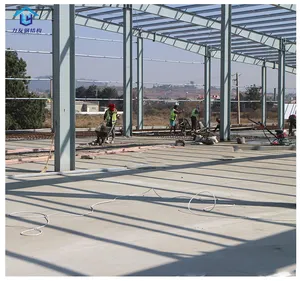 Modern prefabrik çelik yapı depo inşaatı/atölye/ticari ofis inşaat tedarikçisi
