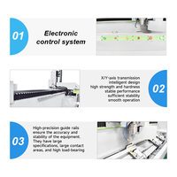 Machine de fraisage CNC 4 axes JUNDE, modèle intelligent 3M, changeur d'outils automatique, lubrification automatique, machine de perçage