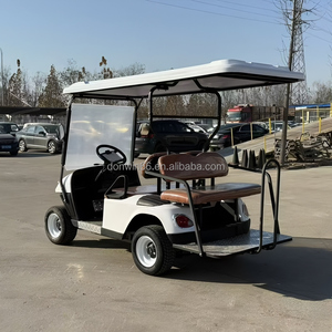 Voiture de <span class=keywords><strong>golf</strong></span> électrique à <span class=keywords><strong>4</strong></span> places avec moteur AC 72V 5kW, contrôleur CVT et grande garde au sol pour la chasse - Product Image 2