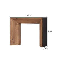 Console d'entrée style Wabi-sabi noire, meuble décoratif simple pour maison d'hôtes, rétro chinois du milieu du siècle, multifonctionnel