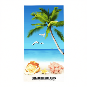 Telo Mare HDJ 70x140cm con Stampa Design Tropicale per Uso Estivo in Spiaggia - Product Image 1