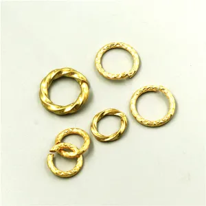 Wholesale Metal Open Jump Rings For Link Chain Clip Clasp Lobster Clasp Jewelry Accessories Hardware Brass Opening Rings