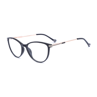 Montura de gafas Tr90 de nuevo diseño, montura de gafas ópticas de ojo de gato para mujer, montura de gafas ópticas de ojo de gato de la mejor calidad para mujer