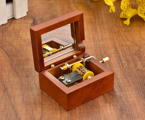 Caja de Música de Madera y Metal con Manivela, Regalo Musical para Niños, Accesorio Musical para el Aprendizaje Musical - Product Image 5