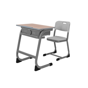 Muebles <span class=keywords><strong>de</strong></span> escuela primaria/secundaria, escritorio y silla <span class=keywords><strong>de</strong></span> estudio, juego <span class=keywords><strong>de</strong></span> mesa y silla doble para estudiantes - Product Image 5